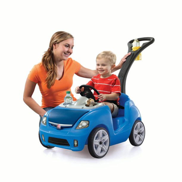 Step2 Whisper Ride II Kids Blue Ride On Push Car