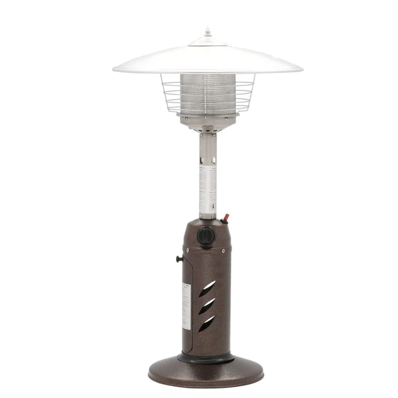 Hampton Bay 11.000 BTU Powder Coated Bronze Tabletop Propane Patio Heater