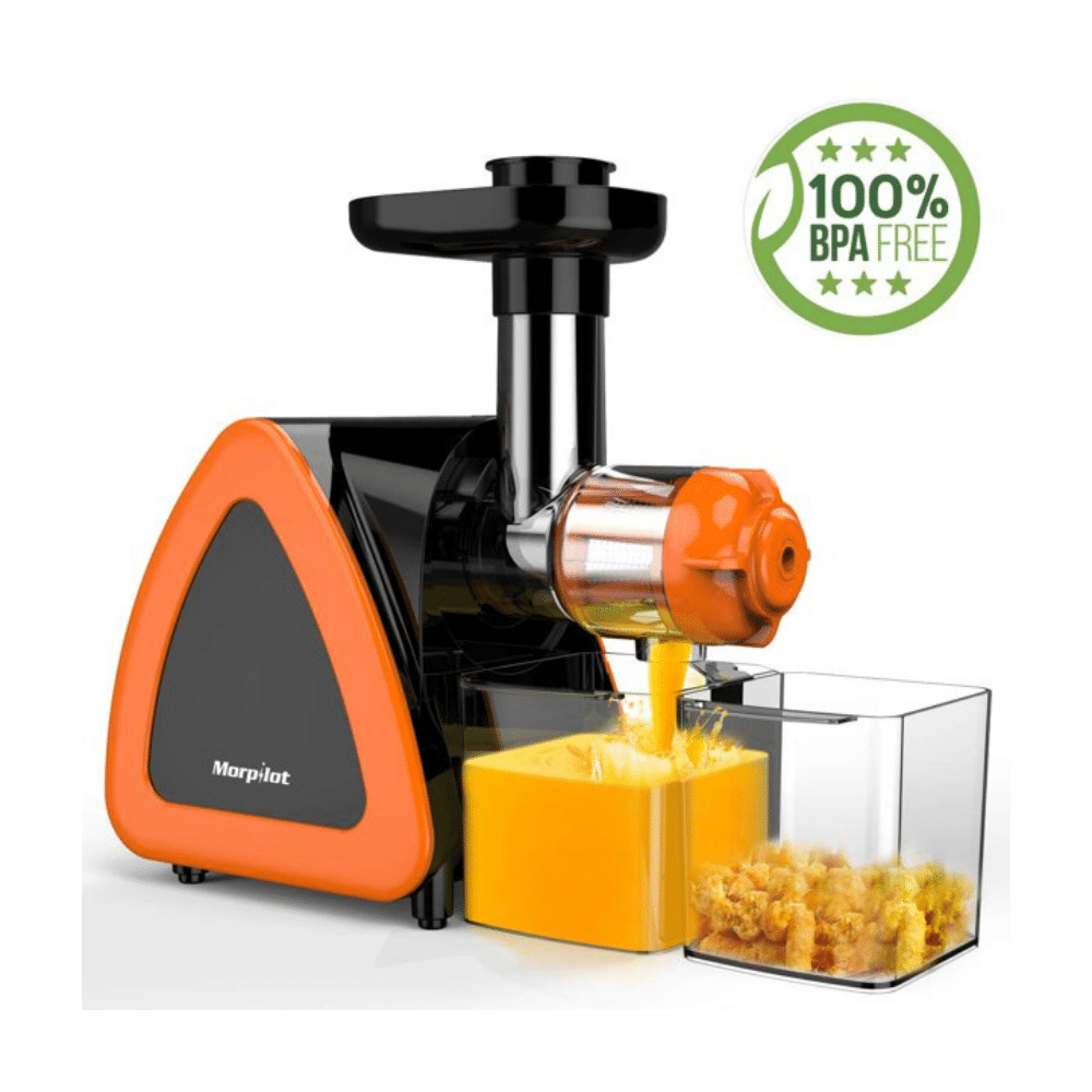 Morpilot Slow Masticating Juicer. Juicer Machine. Cold Press Juicer Machine. Orange