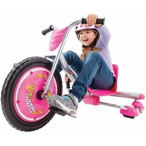 Razor FlashRider 360 Tricycle with Sparks. Pink. Moto-Style Trike. Ride-On Toy for Kids Ages 6 and Up