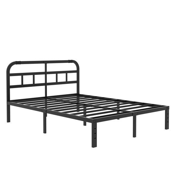 Qftime 14″ Metal Platform Bed Frame with Headboard. Full
