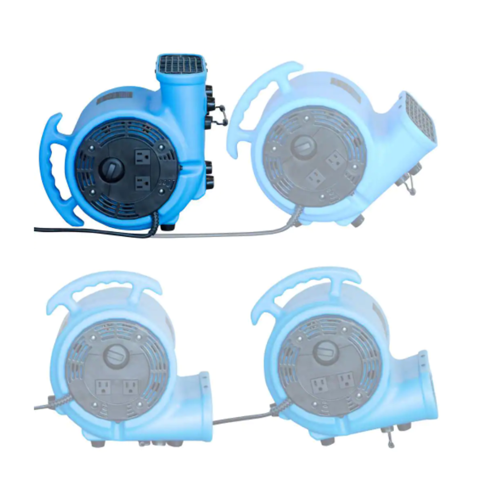 Pro-Series 900 CFM Air Mover Blower Utility Floor Fan with Daisy Chain Capability
