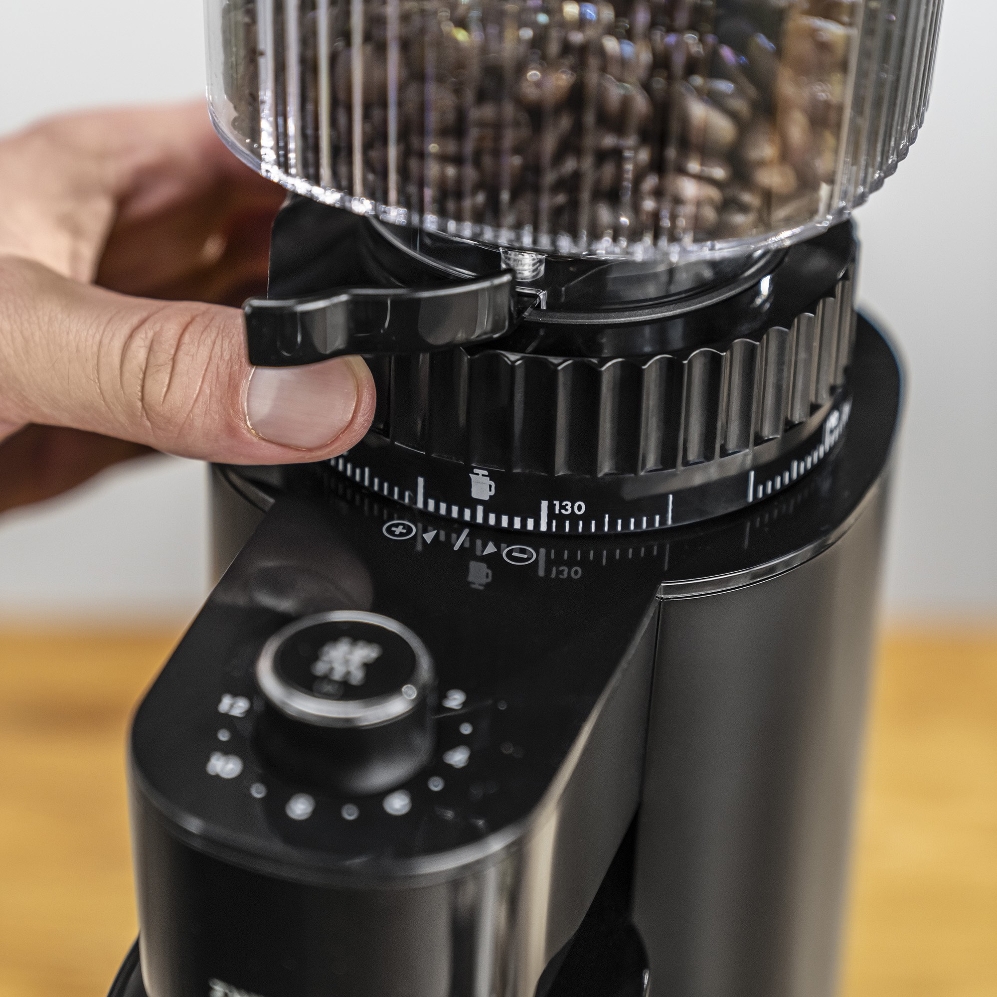 Zwilling Enfinigy Coffee Bean Grinder. Black