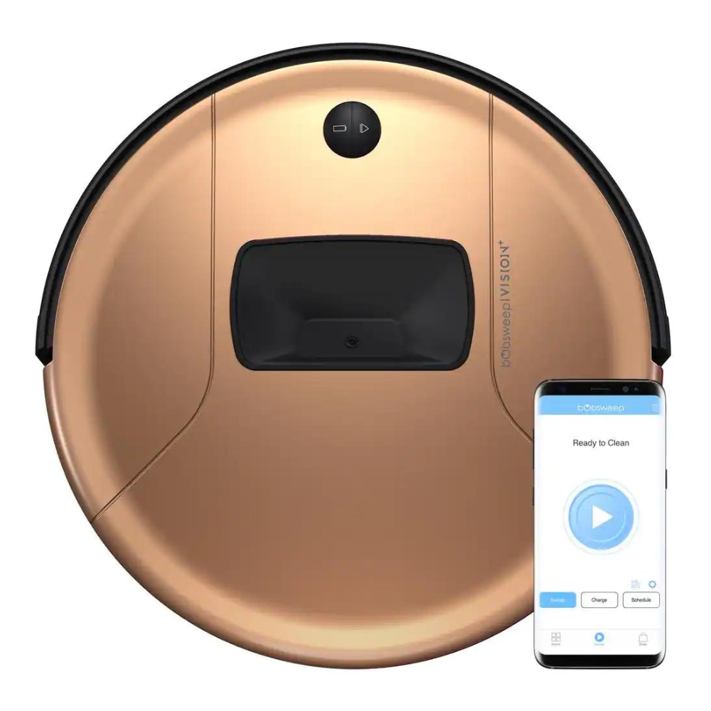 bObsweep PetHair Vision Plus Robotic Vacuum Cleaner and Mop in Beige
