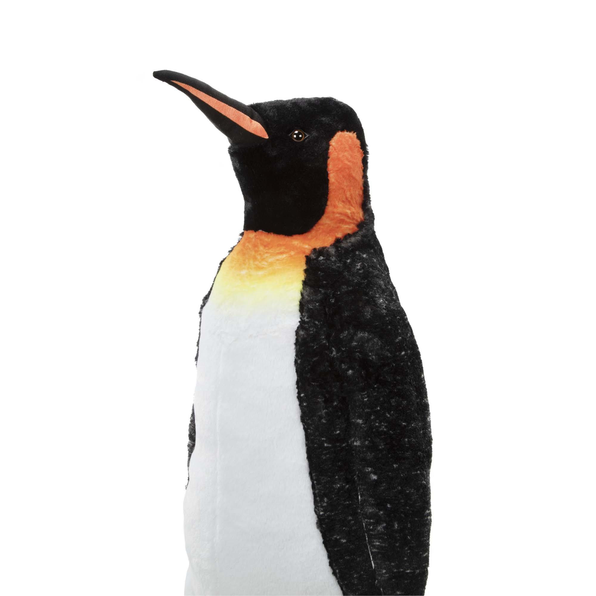 Melissa & Doug Giant Lifelike Plush Emperor Penguin Standing Stuffed Animal (3.4 Feet Tall)