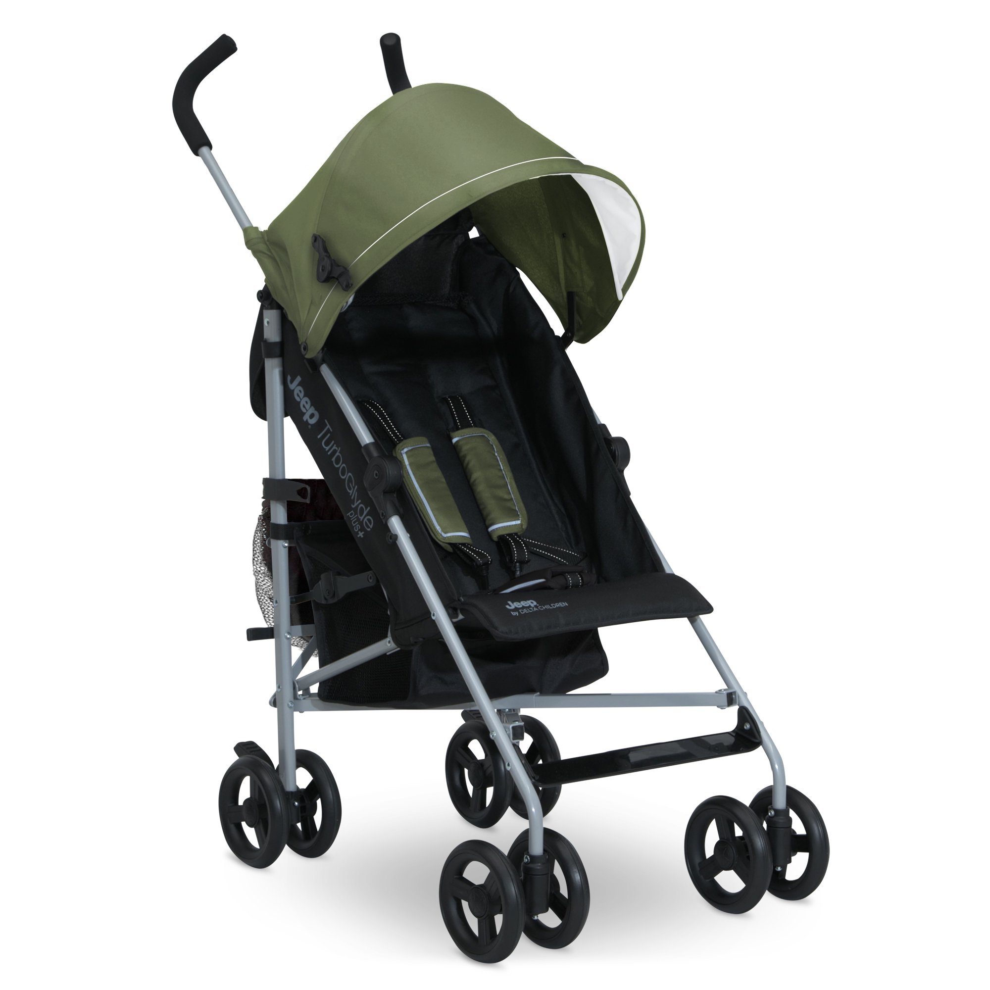 Jeep TurboGlyde Plus Stroller by Delta Children. Olive Green