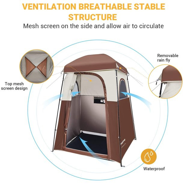 Kingcamp Oversize Outdoor Shower Tents Extra Wide Camping Privacy Shelter Tent