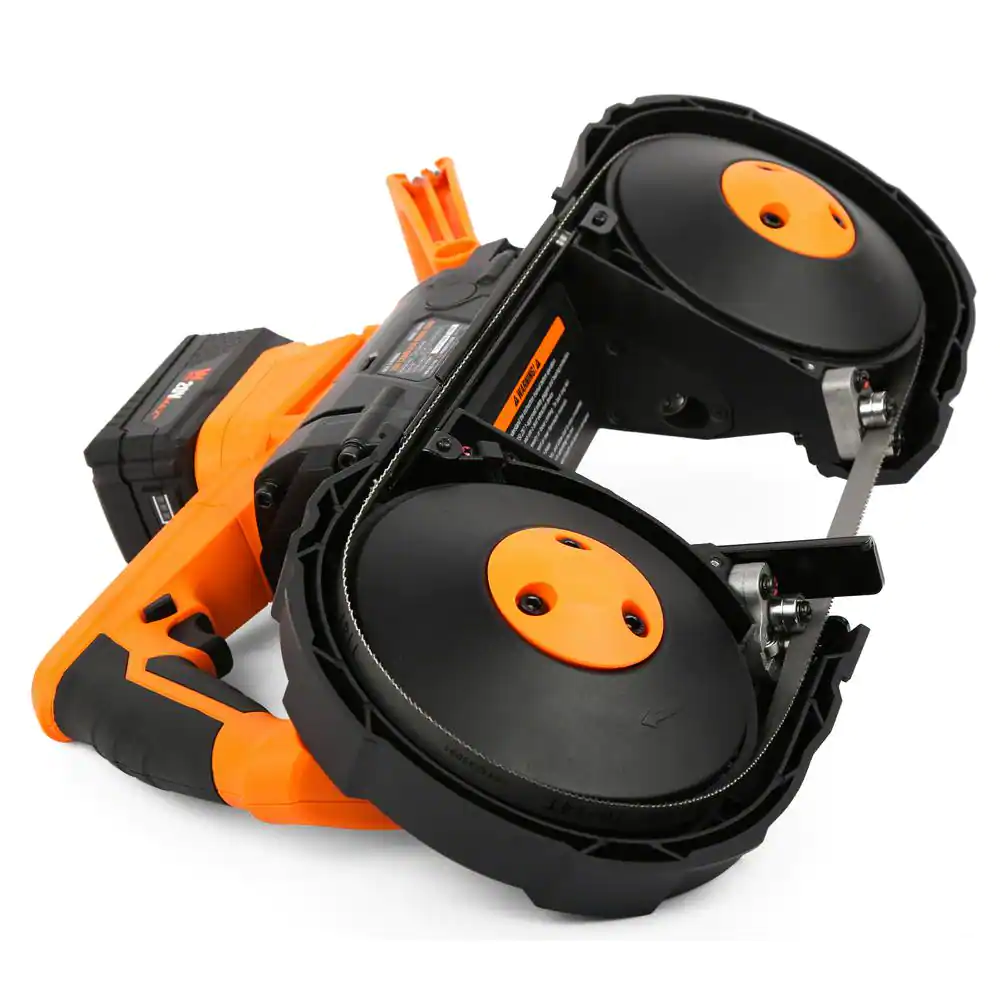 Wen 20-Volt Max 5 in. Variable Speed Cordless Portable Metal Band Saw with 5.0 Ah Lithium-Ion Battery and Charger