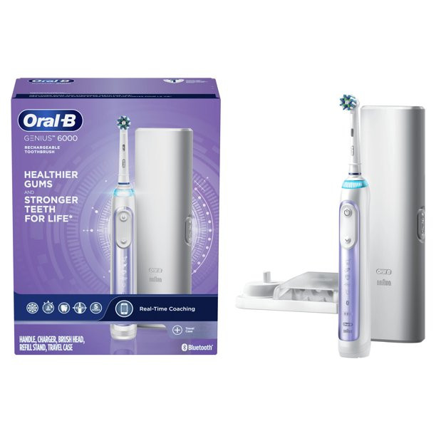 Oral-B Genius 6000 Rechargeable Electric Toothbrush. Orchid Purple