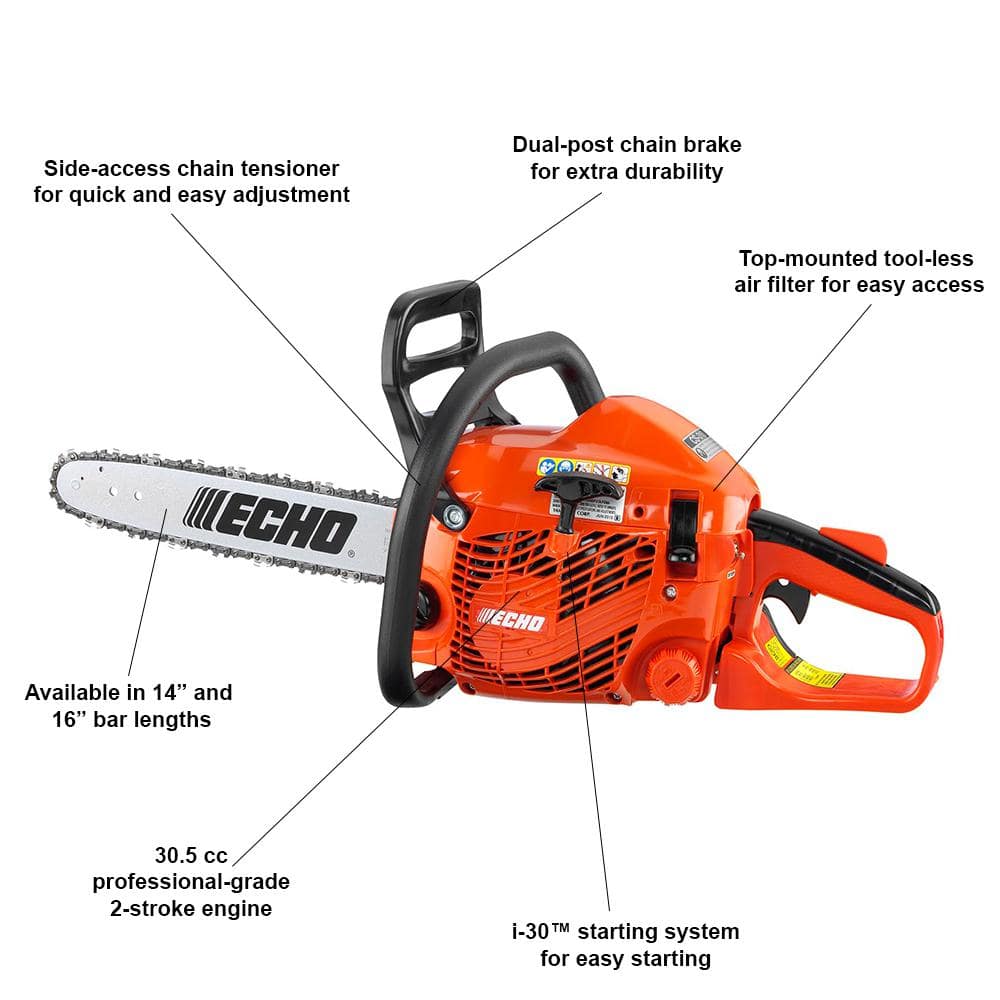 Echo 16 in. 30.5 cc Gas 2-Stroke Cycle Chainsaw