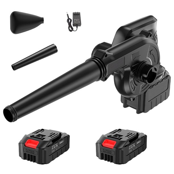 Inadays Cordless Leaf Blower. 2-in-1 Electric Handheld Sweeper Portable Vacuum Cleaner. Black