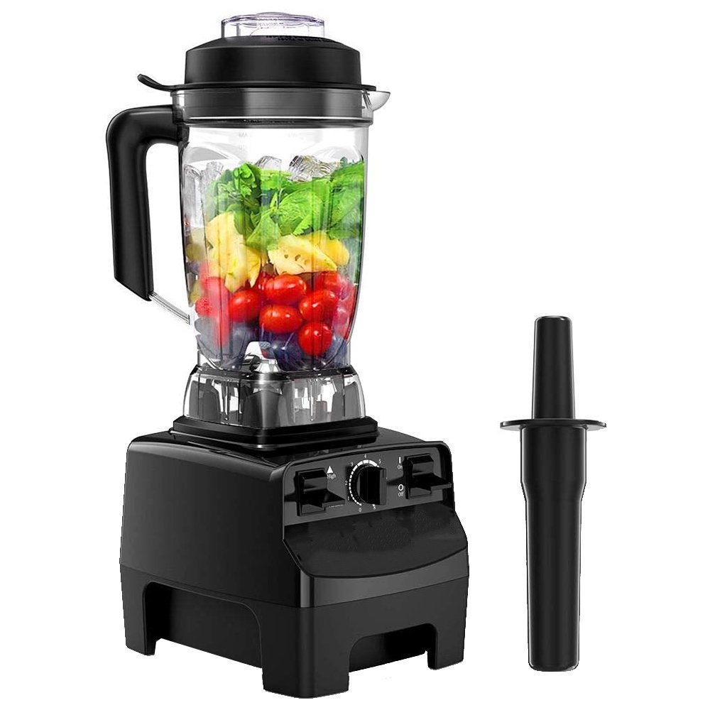 Elemore Home Professional Blender with 1450-Watt Motor & 68 oz Dishwasher-Safe Total Crushing Pitcher. Black