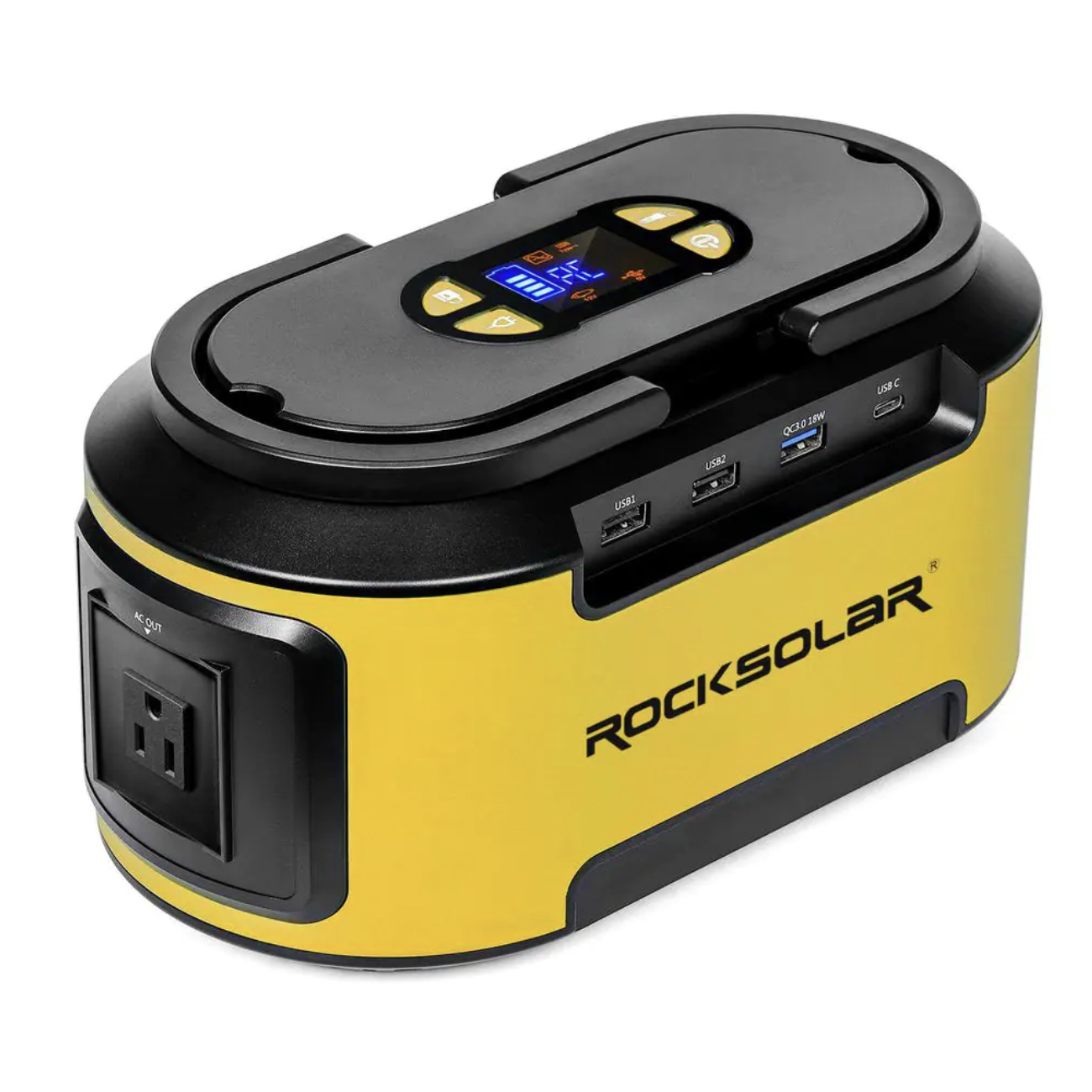 Rocksolar Ready 300-Watt Peak Push Button Start Quiet Gasless Portable Power Generator