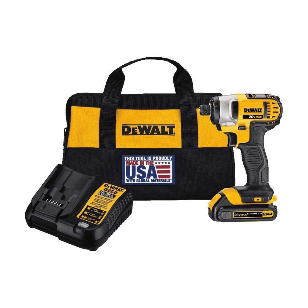 Dewalt 20V Max Impact Driver Kit. 1/4-Inch (DCF885C1)