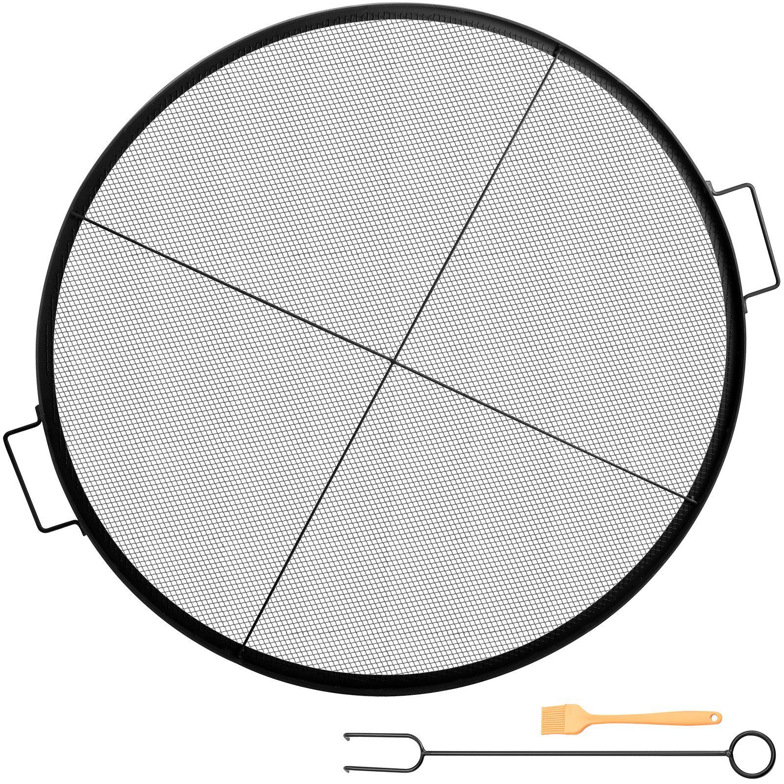 Vevor Round Fire Pit Grate. 25″ Diameter Fire Pit Grill Grate. X-Marks Round Grill Grate