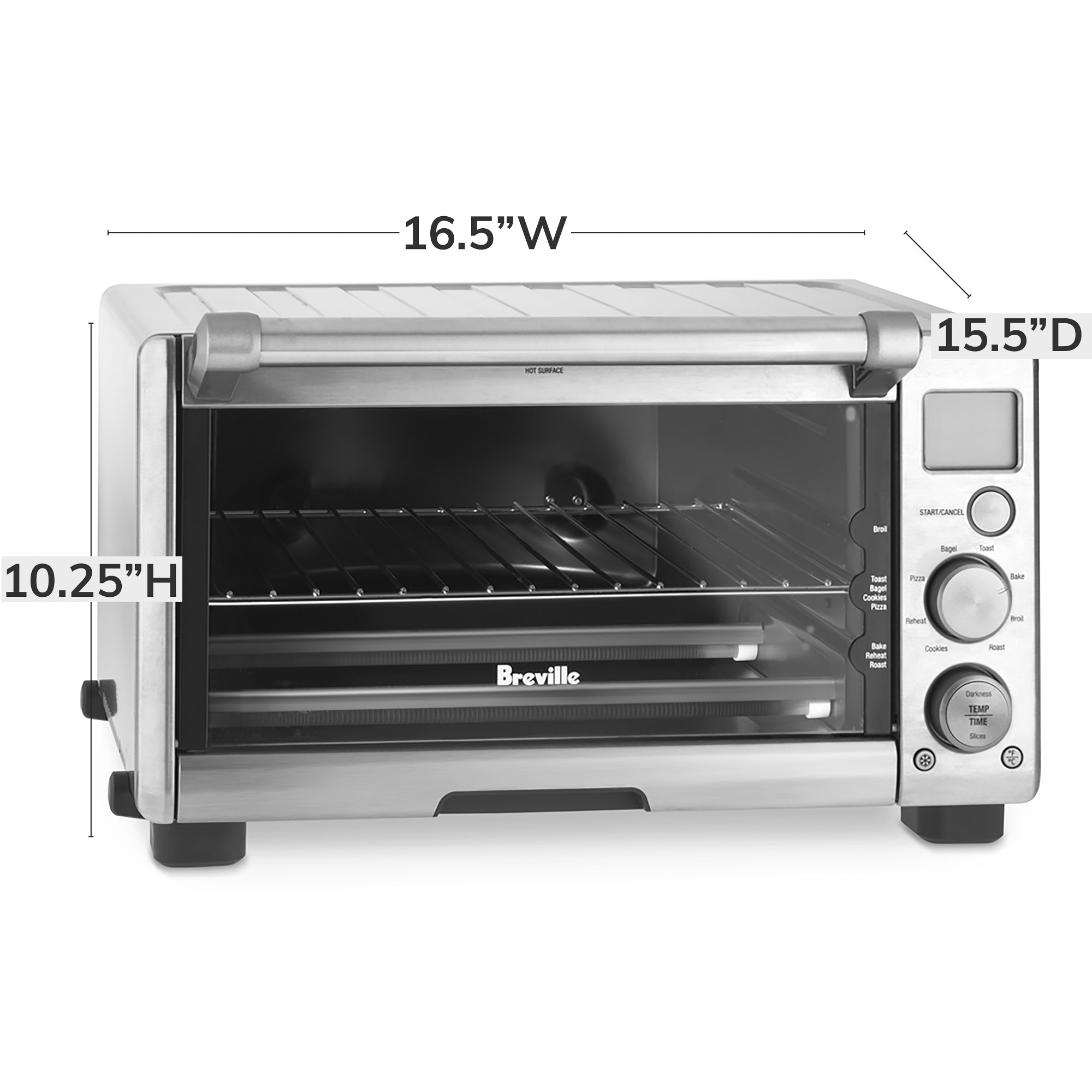 BOV650XL Compact Smart Oven. Brushed Stainless Steel