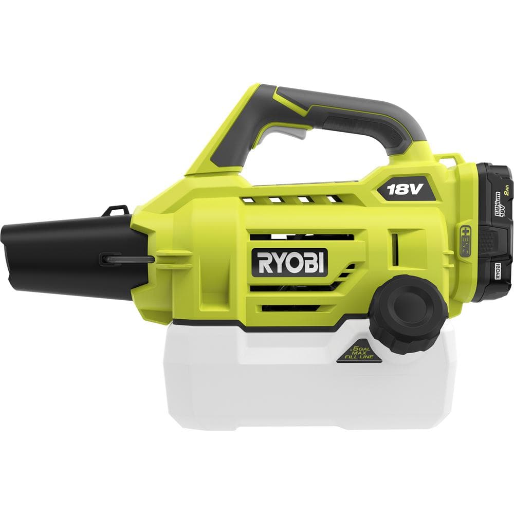 Ryobi One+ 18v Cordless Battery Fogger/mister With 2.0 Ah Battery And Charger