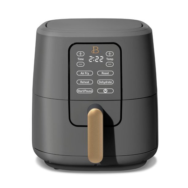 Beautiful 6 Quart Touchscreen Air Fryer. Oyster Grey