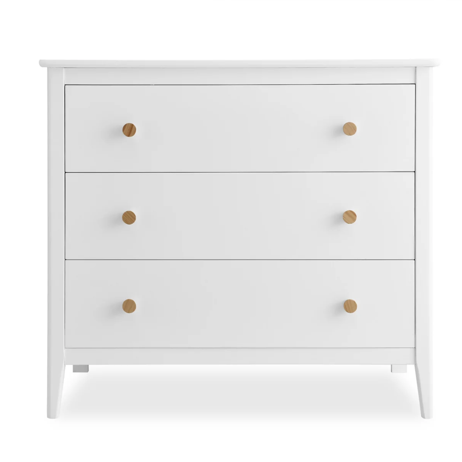 Delta Children Casey 3 Drawer Dresser - Bianca White/Natural