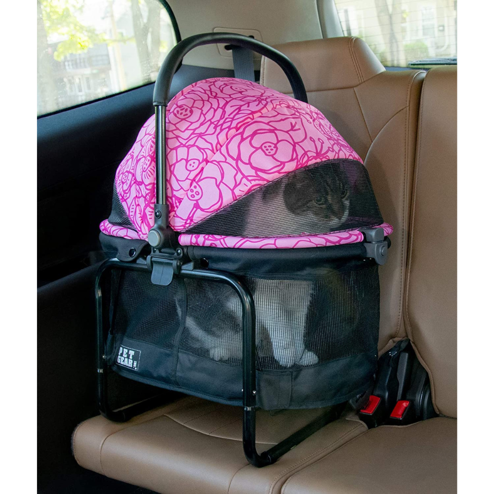 Pet Gear View 360 Booster Travel System Dog & Cat Carrier. Pink Floral