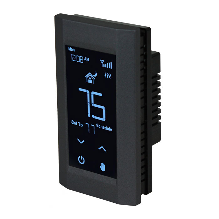 King Electric Hoot WiFi Line Voltage Programmable Thermostat. 120/208/240V. Single Pole