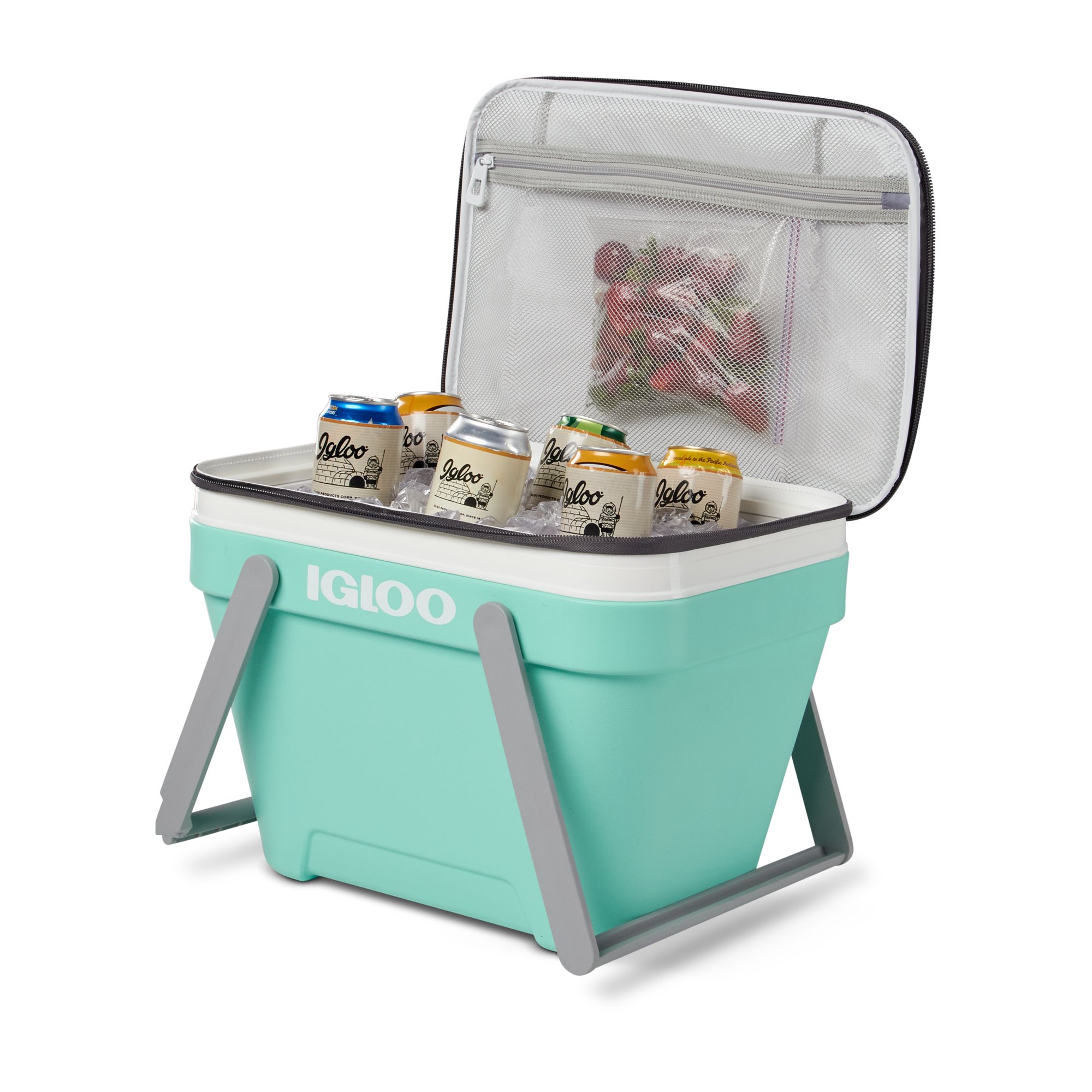 Igloo 25 Qt. Hard Sided Ice Chest Cooler. Green Mint