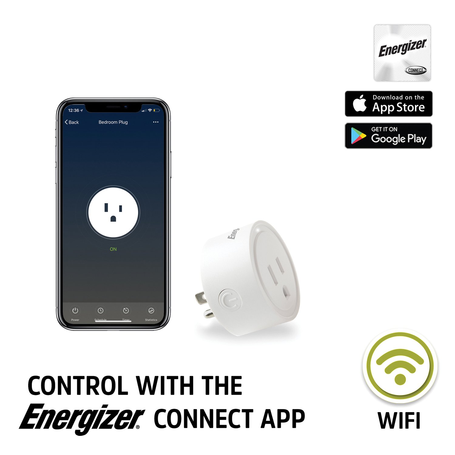 Energizer Connect 15-Amp Smart Wi-Fi Plugs (4-Pack)