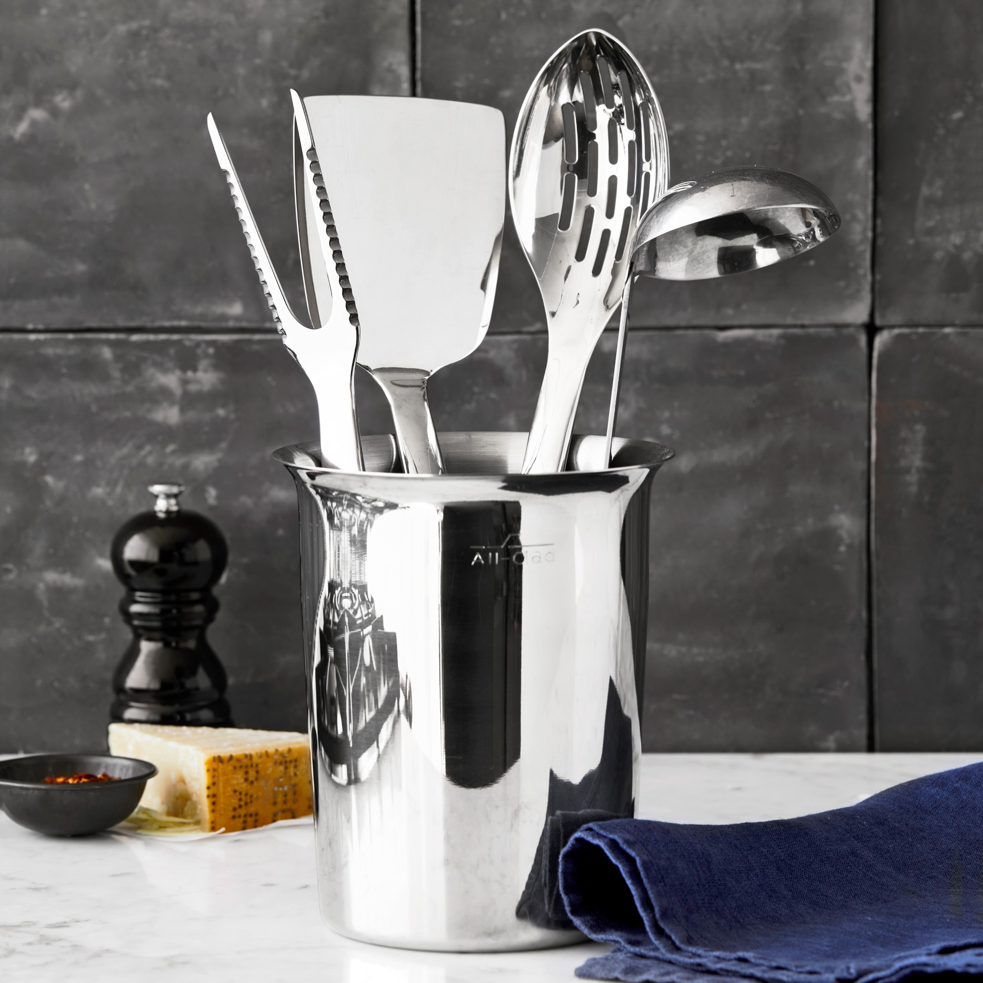 All-Clad Precision Stainless-Steel Tools. Set of 5