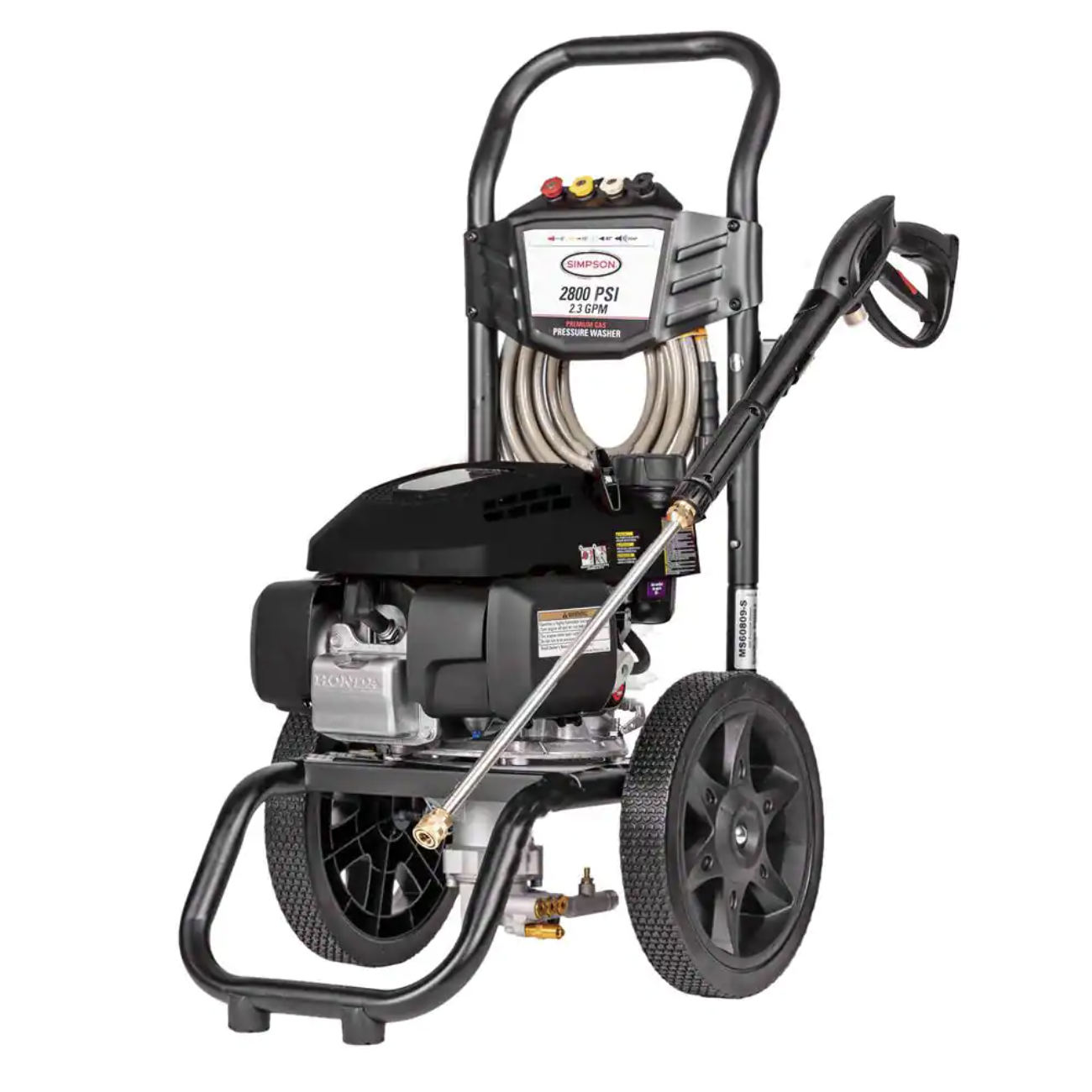 Simpson MegaShot 2800 PSI 2.3 GPM Gas Cold Water Pressure Washer with Honda GCV160 Engine