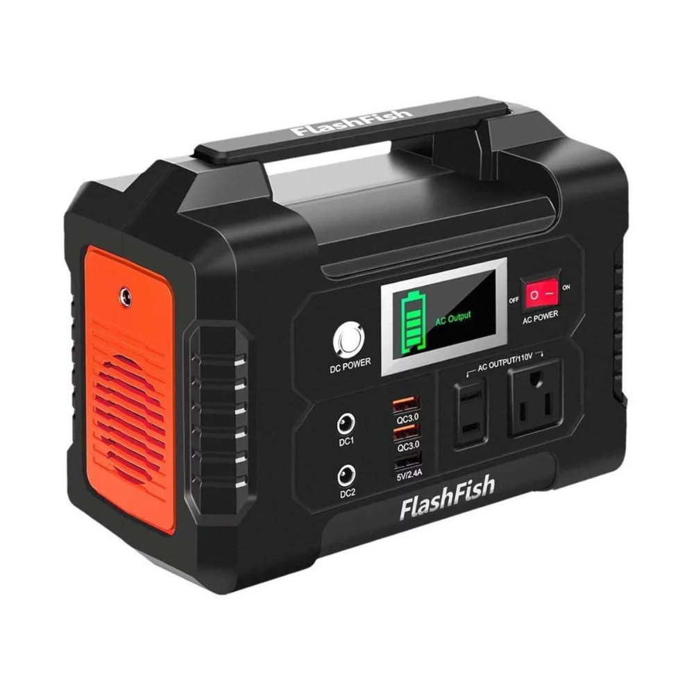 Flashfish 200W Portable Power Station. Flashfish 40800mAh Solar Generator. Portable Generator for Camping Travel Emergency