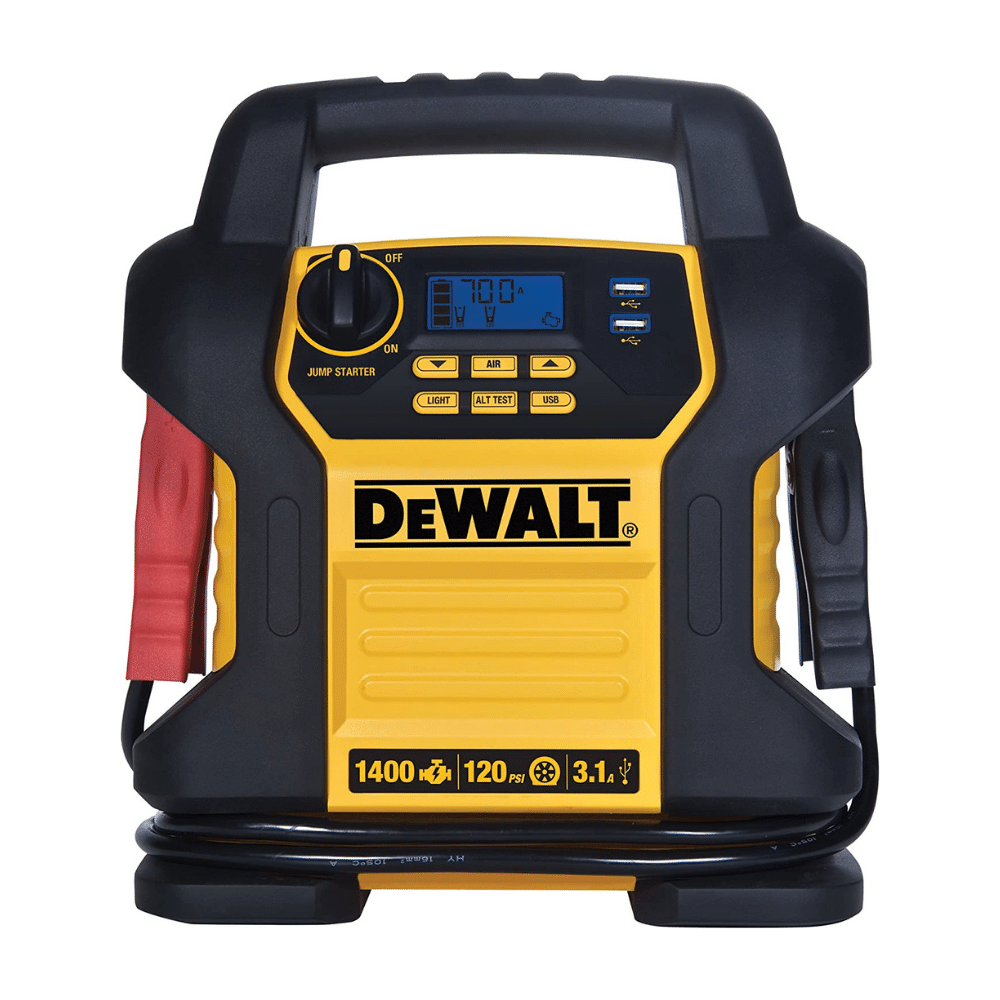 Dewalt DXAEJ14 Digital Portable Power Station Jump Starter. Instant Amps. Digital Air Compressor