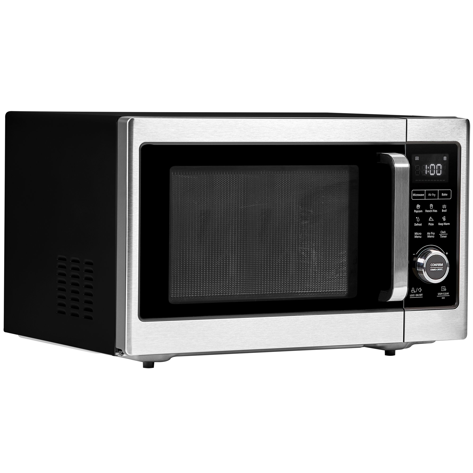 PowerXL BDK-02 Microwave Air Fryer Plus. Stainless Steel & Black. 1 Cu. Ft. Capacity