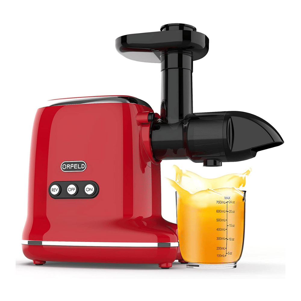 Orfeld Slow Masticating Juicer Extractor with 90% Juice Yield & Pure Juice. Easy to Clean