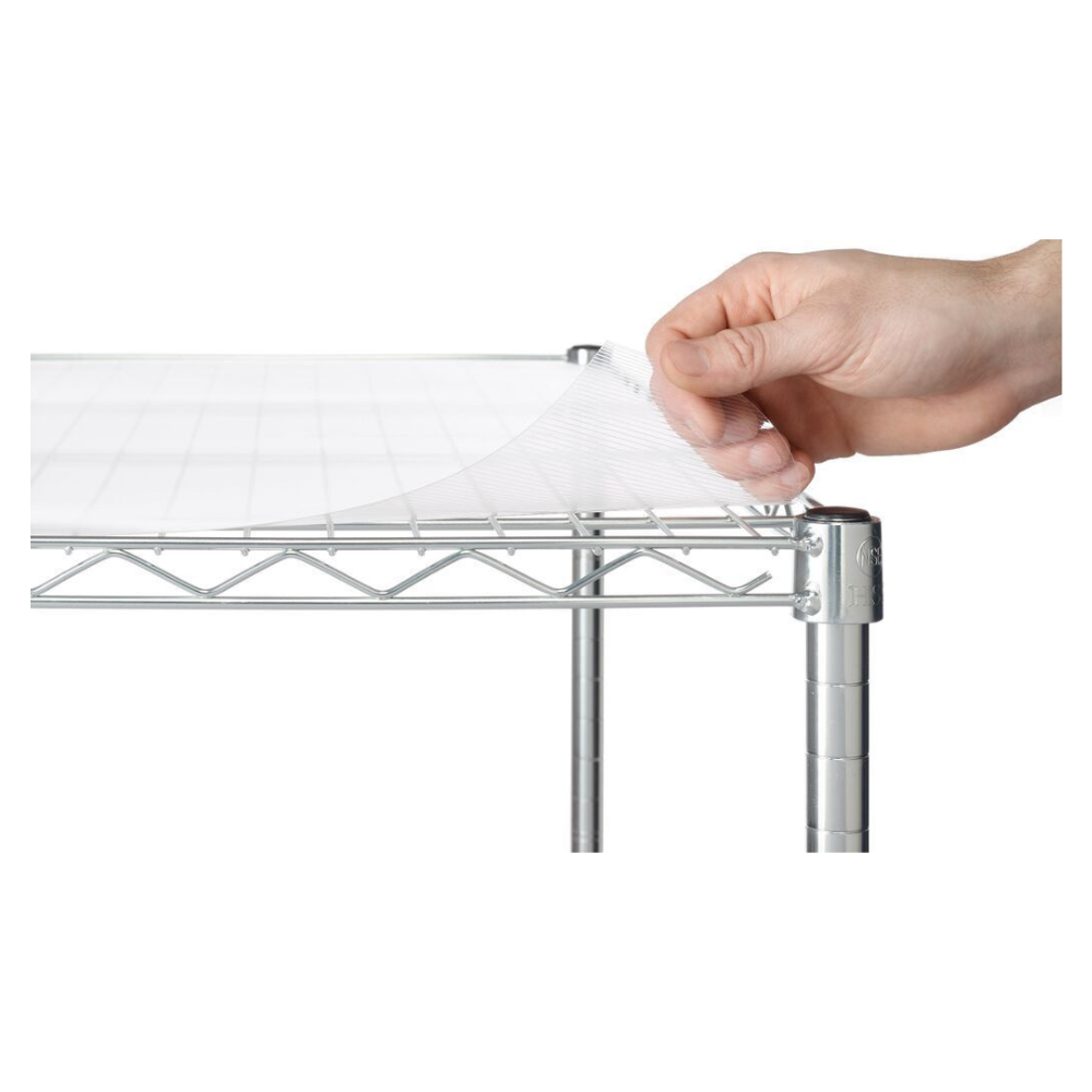 Hyper Tough 48″W x 18″D x 75″H 4-Shelf Wire Shelving Unit. Silver