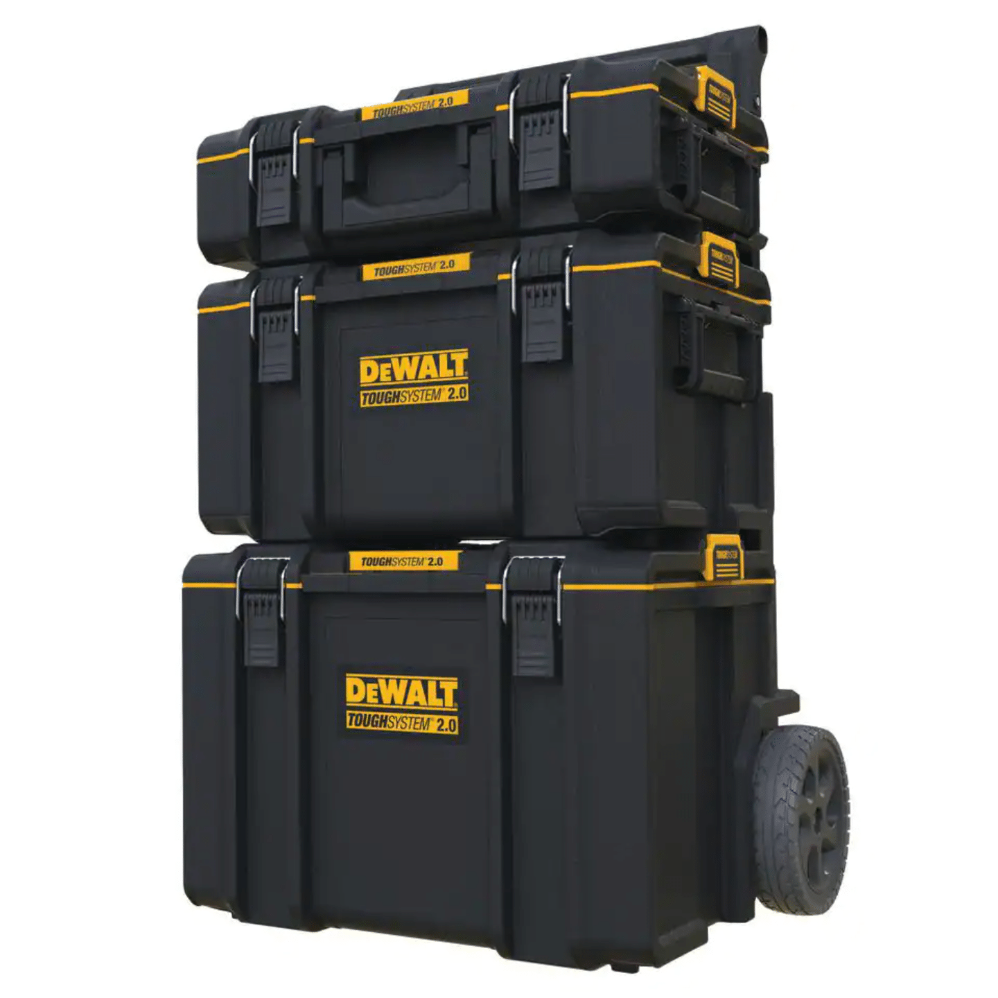 Dewalt ToughSystem 2.0 Small Tool Box with Bonus 22 in. Medium Tool Box & 24 in. Mobile Tool Box. 3-Piece Set Dwst08165w00450