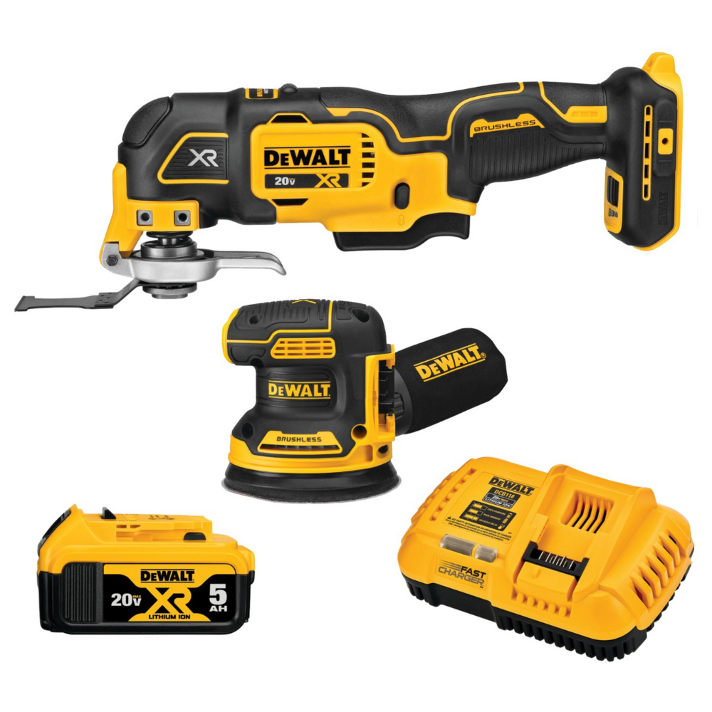 Dewalt XR 2-Tool 20-Volt Max Brushless Power Tool Combo Kit (1-Battery And Charger Included)