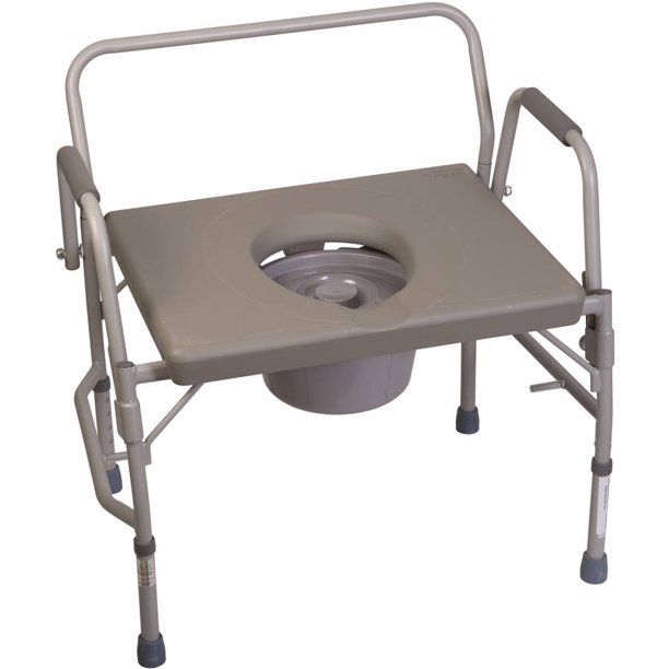 Duro-Med Commode Chair. Heavy-Duty Steel Commode Toilet Chair. Toilet Safety Frame