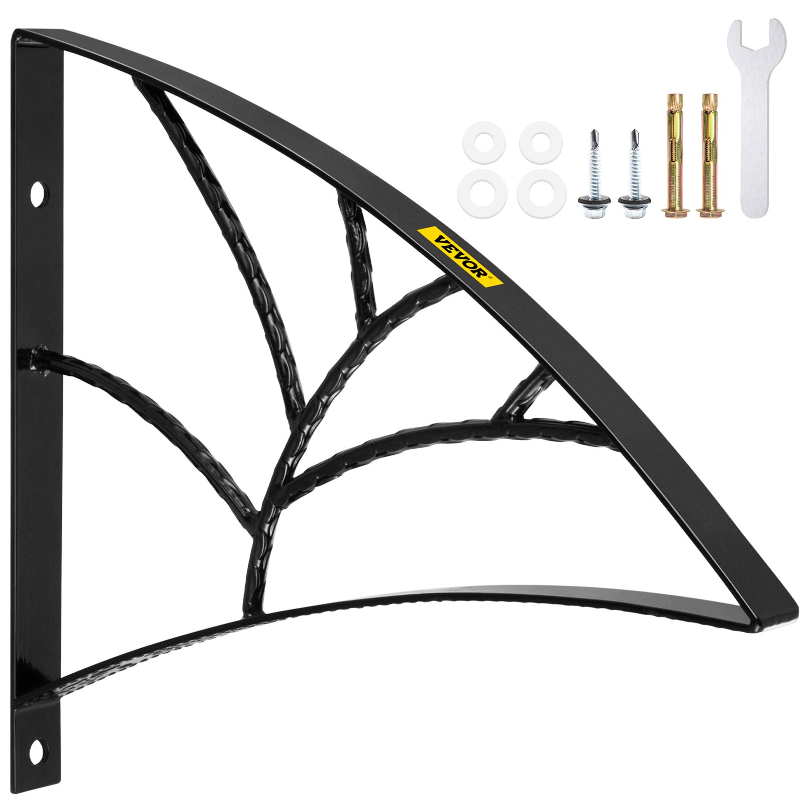 Vevor 1-2 Steps Black Wall Mounted Handrail. MLFS09