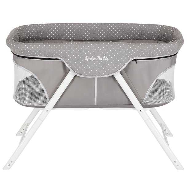 Dream On Me Traveler Portable Bassinet. Twinkle Gray