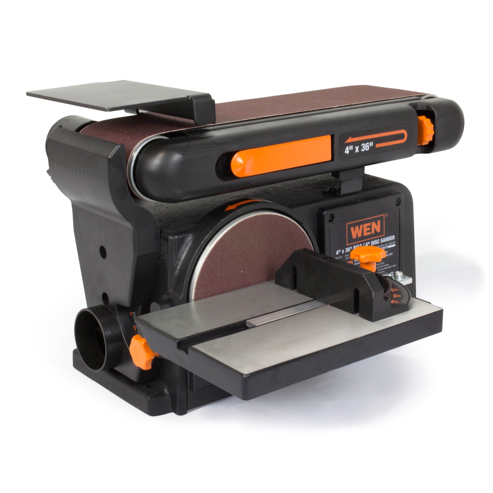 Wen 6502T 4.3-Amp 4 x 36-Inch Belt and 6-Inch Disc Sander with Cast Iron Base