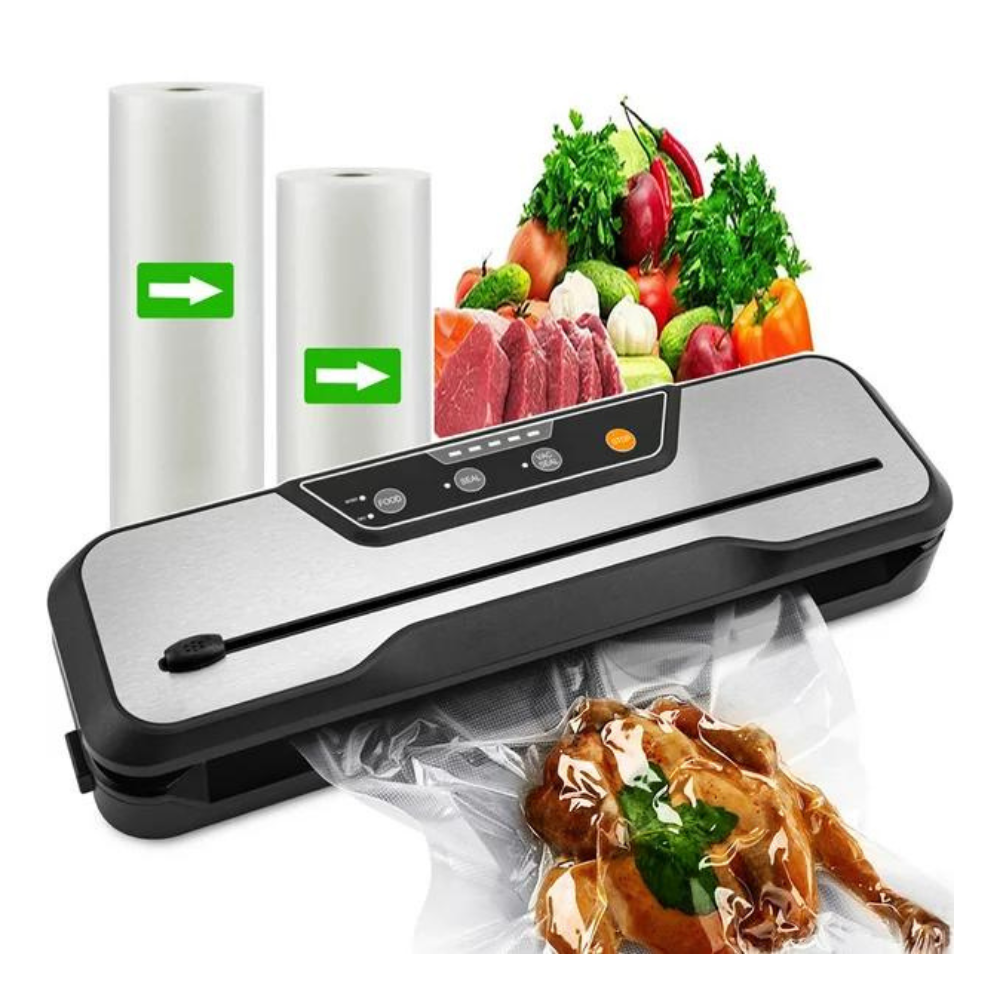 Hkeey Food Saver Vacuum Sealer Machine With 2 Rolls Food Vacuum Sealer Bags