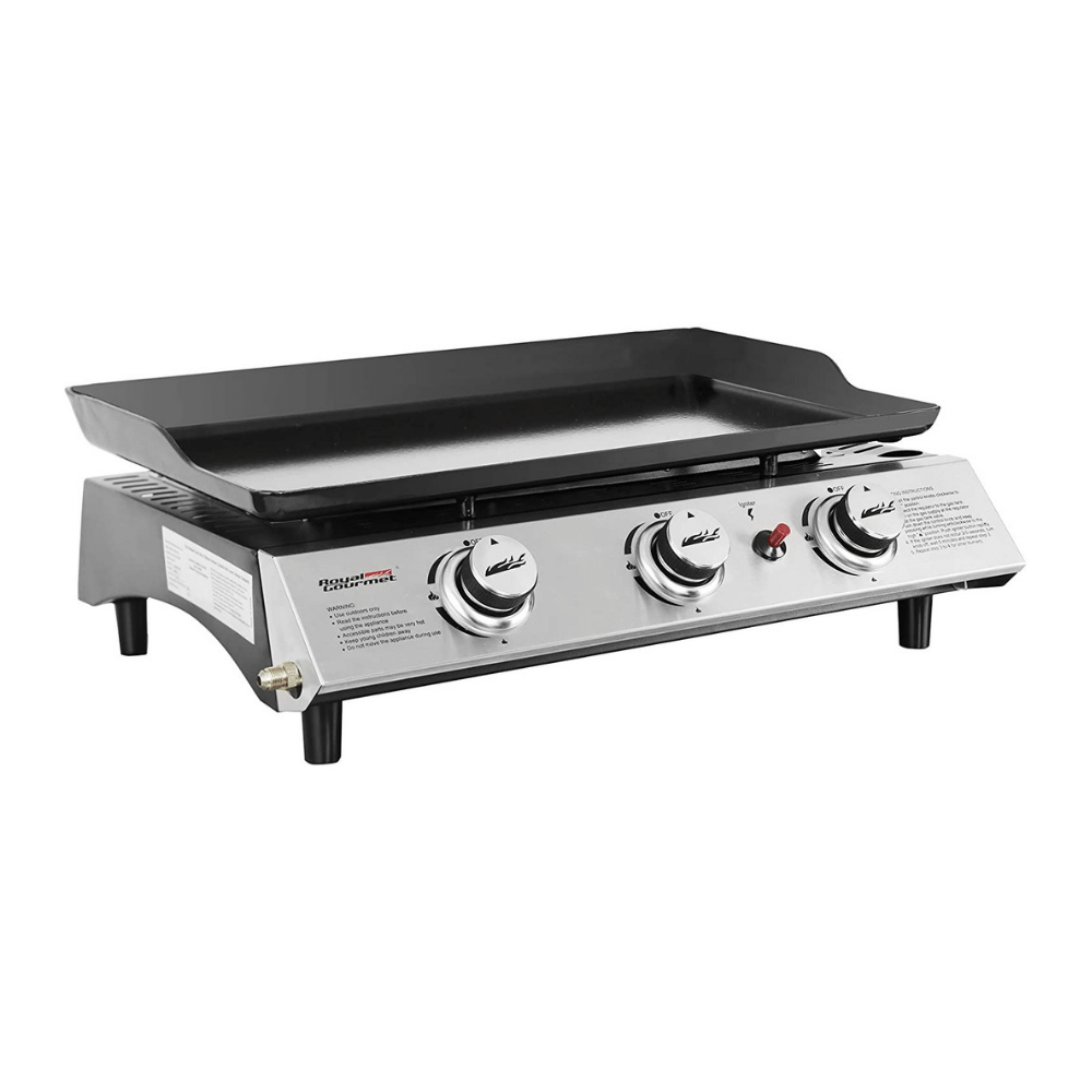 Royal Gourmet PD1300 3-Burner 26.400-BTU Portable Gas Grill Griddle. Outdoor Camping
