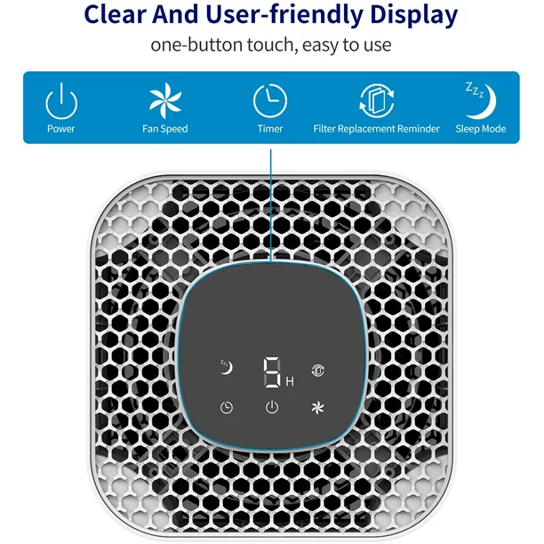 Airrobo AR400 Air Purifier for Large Room 616 Sqft. Air Cleaner with True HEPA Filter