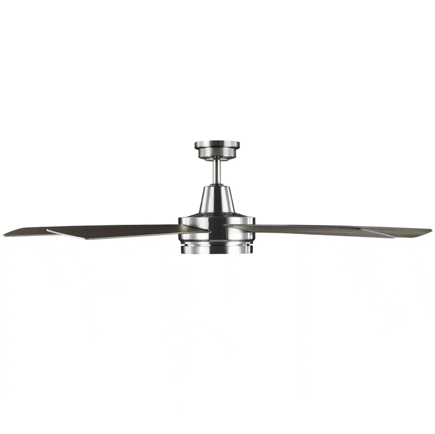 Hampton Bay Fanelee 54 in. White Color Changing Integrated LED Brushed Nickel Smart Hubspace Ceiling Fan with Light Kit & Remote