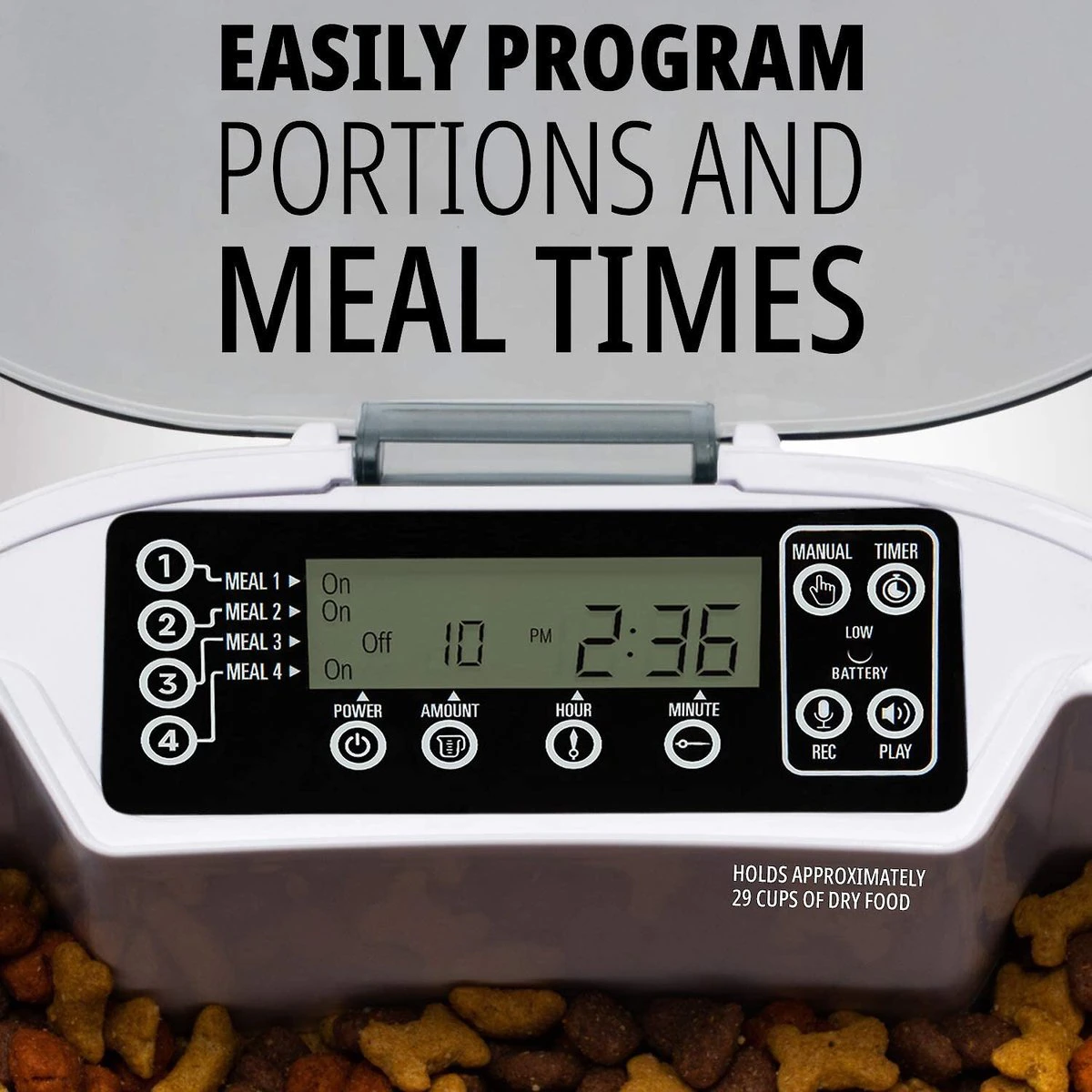 Pawple Automatic Dog & Cat Feeder. 20-cup