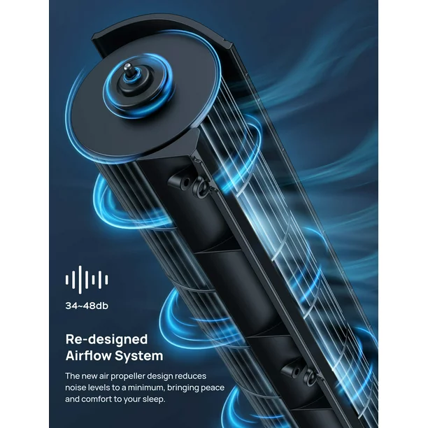 Dreo Tower Fan. Quiet Smart WiFi Fan With Remote. 90  Oscillating. Voice Control. 4 Modes. 4 Speeds