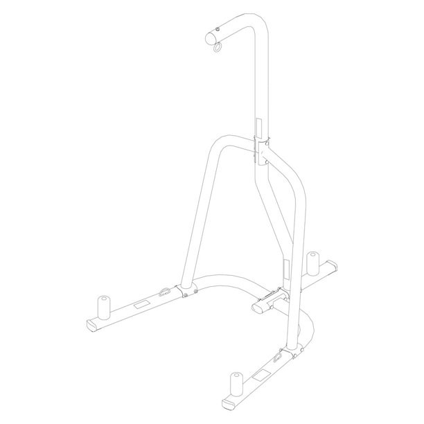 Everlast Single-Station Heavy Bag Stand. Black