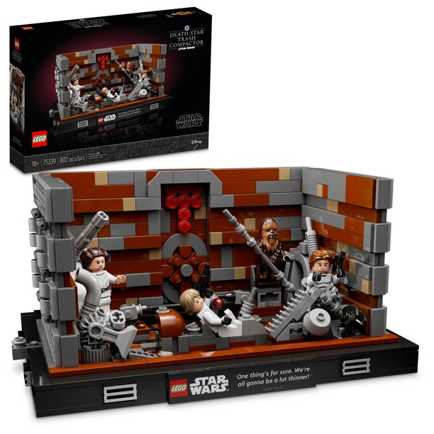 Lego Star Wars Death Star Trash Compactor Diorama 75339 Building Kit For Adults. (802 Pieces)
