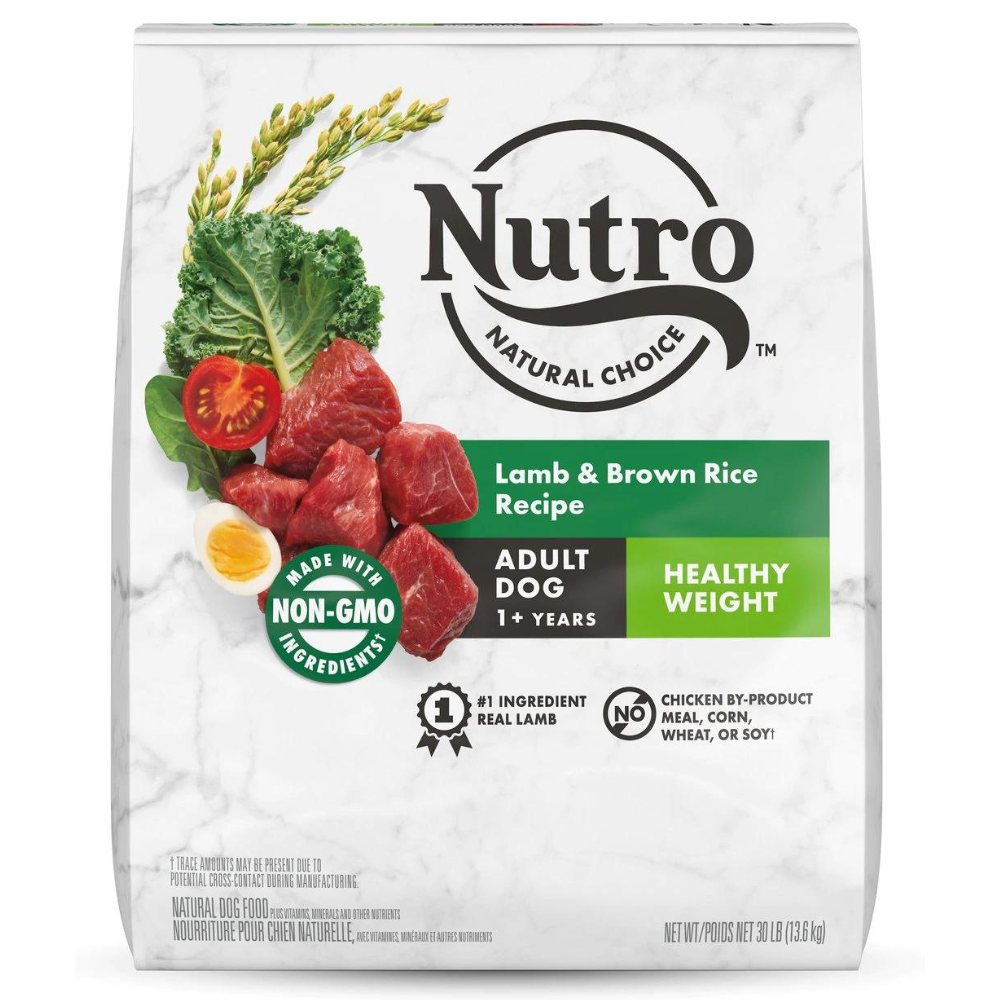 Nutro Natural Choice Healthy Weight Adult Lamb & Brown Rice Recipe Dry Dog Food. 30-lb bag