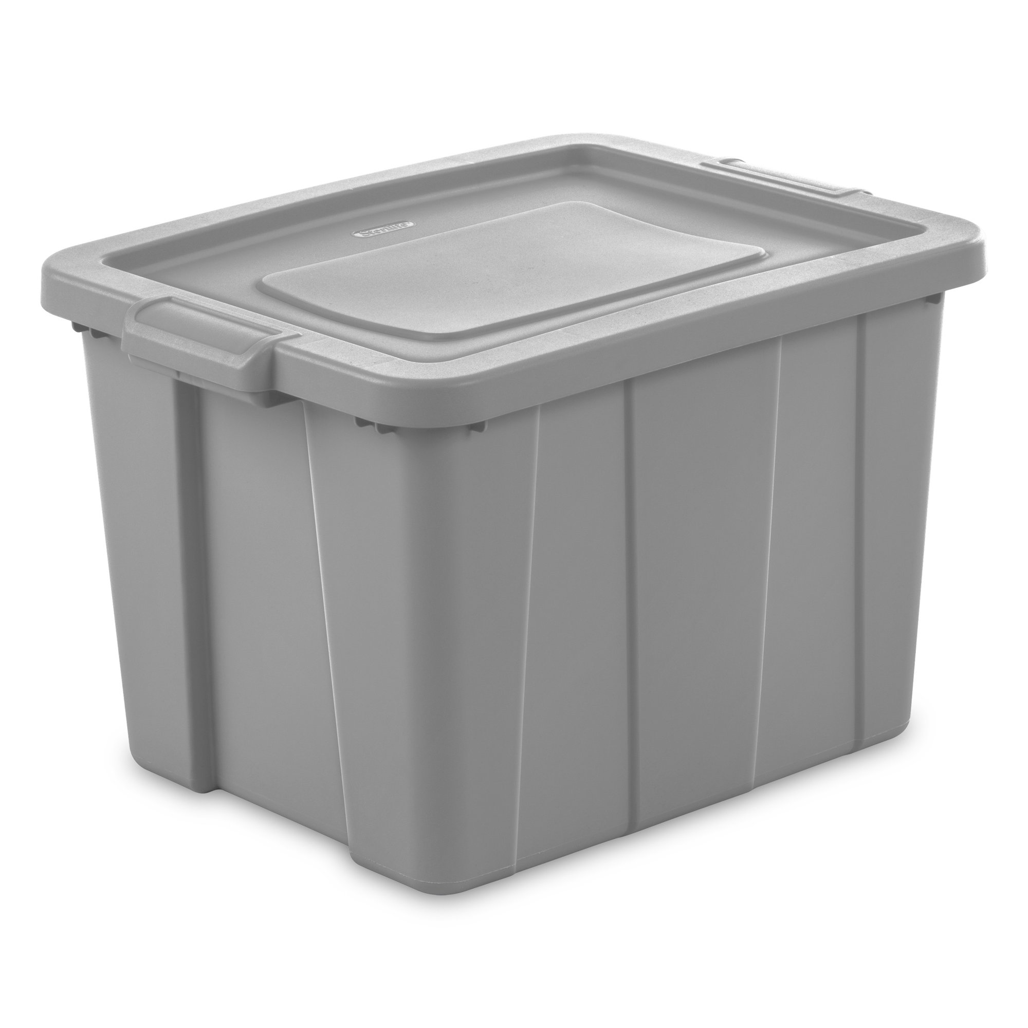 Sterilite 18 Gallon Tuff1 Tote Plastic. Cement. Set of 6